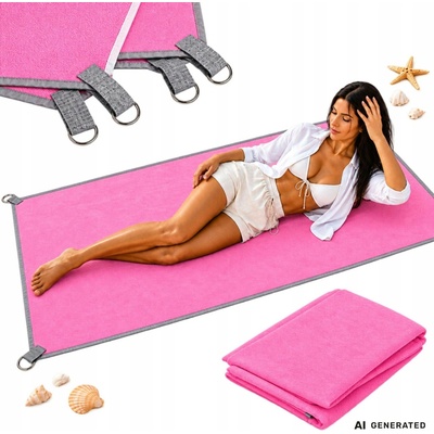 Verk Magická podložka na pláž růžová 200x145