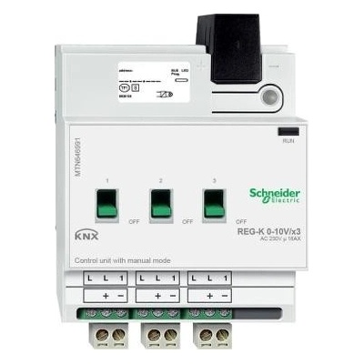 Schneider Electric MTN646991 KNX řídicí jednotka 0-10V/1-10V REG-K/3-násobná+manuální režim