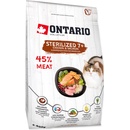 Krmivo pre mačky Ontario Cat Sterilised 7+ 6,5 kg