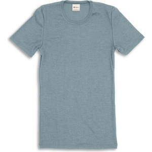 Engel Мъжко копринено термобельо Engel Shirt S/S Merino base layer - Bergblau - размер 50/52 (EU) (014-0746-0712)