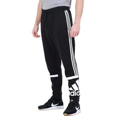 Adidas Essentials Logo Colorblock Cuffed Pants Black - 2XL