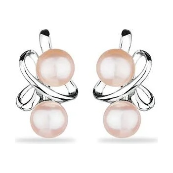 Image 1 of Swan Сребърни обици с розови перли FN562ER Swan