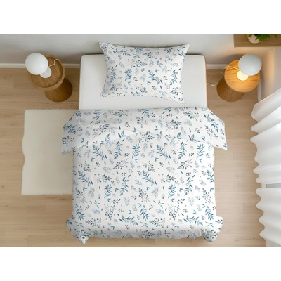 Áčko bavlna obliečky OLIVE Blue 70x90 140x200