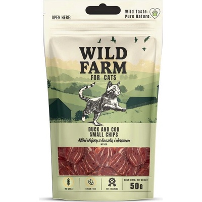 Wild Farm Kačacie a tresčie chipsy 50 g