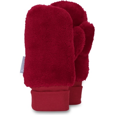 Sterntaler Плюшени детски ръкавици с един пръст, Sterntaler, червени