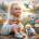 Norimpex - Puzzle Paint by numbers: Happy girl 40x50cm - 1 - 39 piese