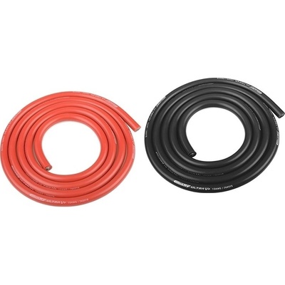 Team Corally Silikonový kabel 5,5qmm 10AWG 2x1metr černý a červený C-50107
