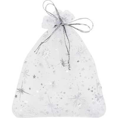 Dárkový sáček organza bílý 9x12cm
