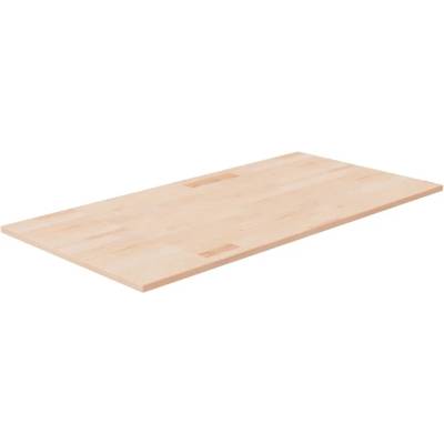 vidaXL Плот за баня 100x50x1, 5 см необработено масивно дърво (342925)