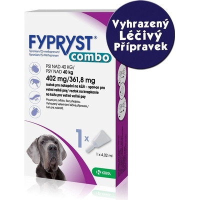 Fypryst Combo spot-on Dog XL nad 40 kg 1 x 4,02 ml