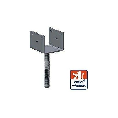 Kotevní technika patka sloupová U 140x140 široká 400 TESKT01616