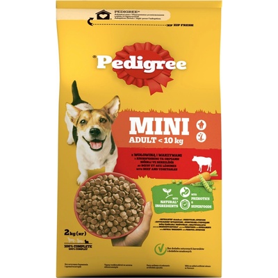 Pedigree Mini Adult s hovězím masem a zeleninou 2 kg