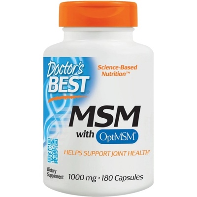 Doctor's Best BEST MSM 1000 mg | With OptiMSM [180 капсули]