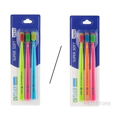 Plus Lekáreň Super soft 3650 Zubná kefka 3 ks