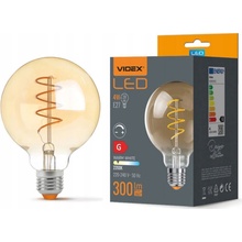 VIDEX LED žárovka AMBER filament E27 4W G95 stmívatelná teplá bílá