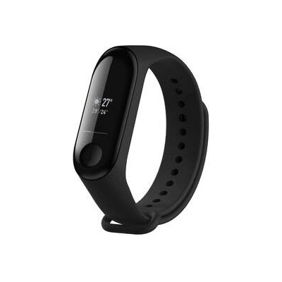 FIXED Silicone Strap na Xiaomi Mi Band 3/4 černý FIXSSTB-1414-BK