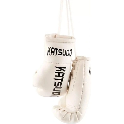 Prívesok na kľúče Katsudo miniatúra boxerskýh rukavíc Miniglo biela