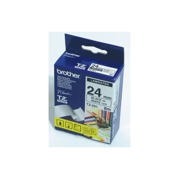 Image 1 of Brother TZe-251 Tape Black on White, Laminated, 24mm - Eco