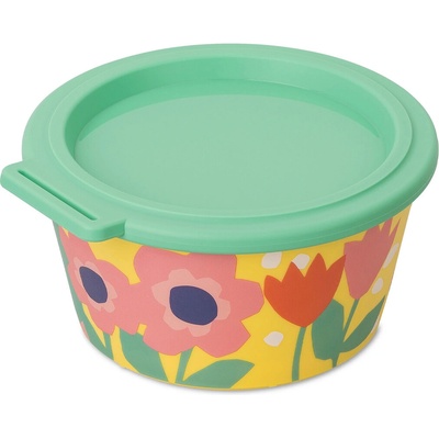 Koziol Okrúhla miska s vrchnákom Nora Box Blooms 700 ml