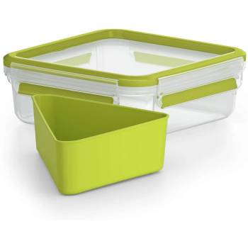 emsa clip & go xl Контейнер за обяд 1, 3 Д Зелен, Прозрачен 1 броя (3110600386) (3110600386)