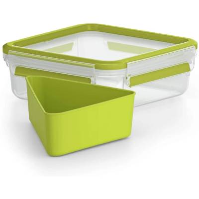 emsa clip & go xl Контейнер за обяд 1, 3 Д Зелен, Прозрачен 1 броя (3110600386) (3110600386)
