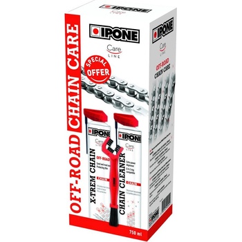 Ipone Pack Off-Road Chain Care - Road Chain 750 ml + Chain Cleaner 750 ml + kartáč na řetěz