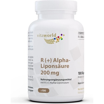 Vita World R(+) Aлфа липоева киселина 200 mg 100 капсули | Vita World (16496658 VW)