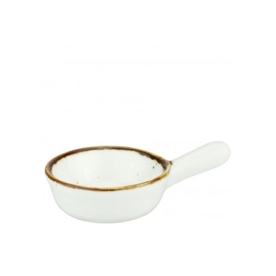 Horecano - Порцеланова сосиера с дръжка ф5, 6x9xh2, 5см 30мл ARIZONA GLISS-(AG1058) (0156487)