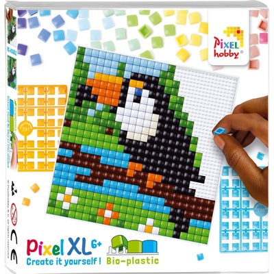 Pixelhobby Мозайка с пиксели XL, Pixelhobby, 23x23 пиксела - Тукан (41039-Toucan)