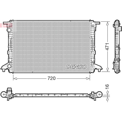 Chladič, chlazení motoru DENSO DRM02049
