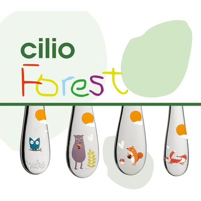 Cilio FOREST Dětský příbor 4 ks nerezová ocel