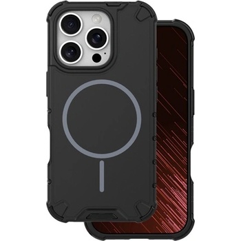 Gigapack iPhone 16 Pro Max GIGAPACK Defender Пластмасов протектор за телефон, удароустойчив, MagSafe, черен GP-181479 (GP-181479)