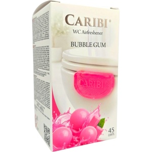  Caribi, WC ароматизатор, Външно поставяне, Bubble Gum, 45 дни