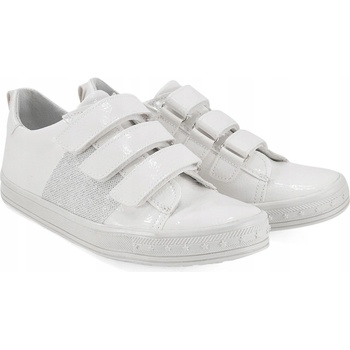 Kornecki 6286 dívčí polobotky kotníkové boty bílé