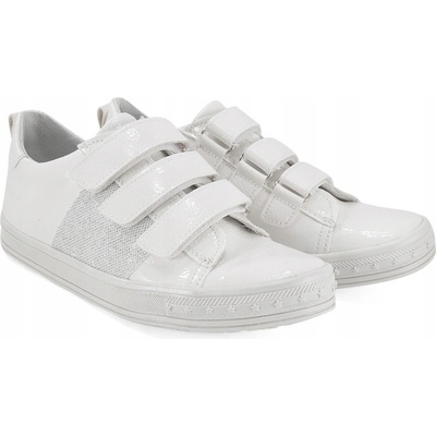 Kornecki 6286 dívčí polobotky kotníkové boty bílé