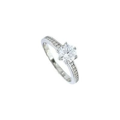 Infinitysilver Strieborný zásnubný prsteň so zirkónmi na obrúčke L42629756