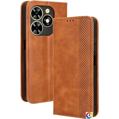 Tecno Spark Go 2024 4G / Spark 20 / Spark 20C / Pop 8 Retro Texture Wallet Калъф и Протектор
