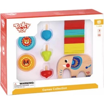 Tooky Toy Tooky Toy: Комплект дървени игри за сръчност - подаръчен комплект (TL686)
