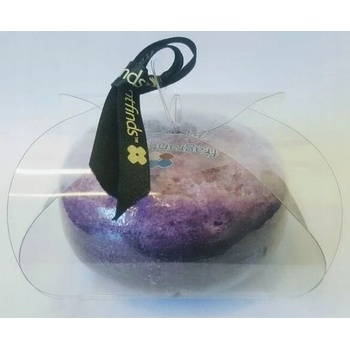 Fragrant Martian glycerinové mýdlo masážní s houbou naplněnou vůní parfému Thierry Mugler Alien v barvě fialové 200 g