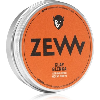 Zew For Men Hemp Matte Clay стилизиращ клей за коса с конопено масло 100ml