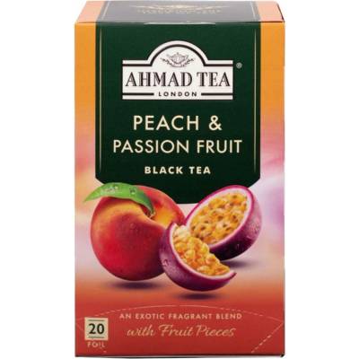 Ahmad Tea černý instantní čaj broskev a marakuja 20 ks
