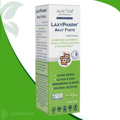 Avropa LaxyPharm Akut Forte bylinné kvapky 30 ml
