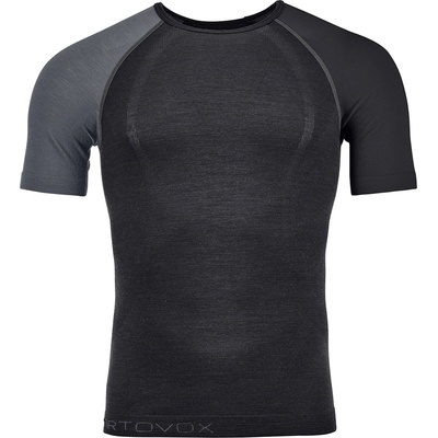 Ortovox Мъжко мериносово термобельо Ortovox 120 Comp Light Short Sleeve Merino base layer - Black Raven II (015-0903-0312)
