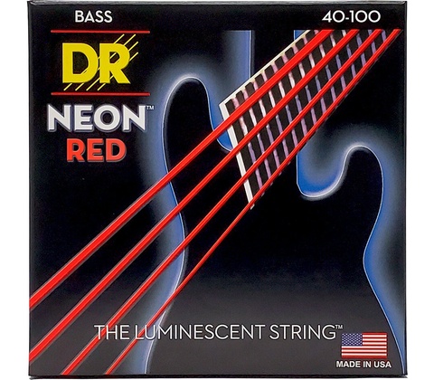 DR Strings Neon Red NRB-40