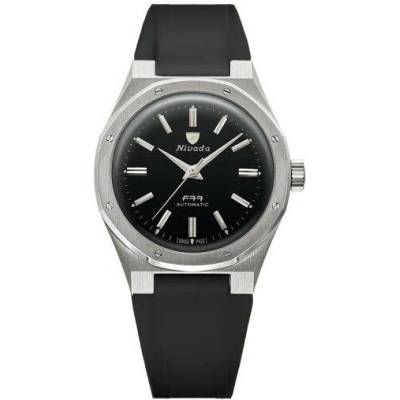 Nivada Grenchen F77 MARKII SST Black Rubber
