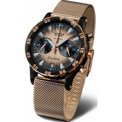 Vostok Europe VK64/515E627 zlatý oceľový náramok