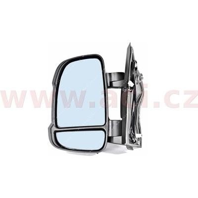 ACI zp. zrcátko el. ovl. vyhřívané s blikačem (pro bílou žárovku) a tepl. čidlem krátké rameno (80 mm) L 0983805