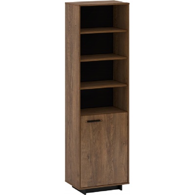 Kondela Vitrína / regál, dub bolzano / černá, pravá, DELIS R2