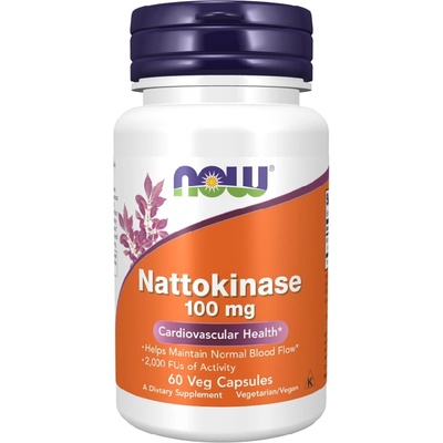NOW NOW Nattokinase 100mg, 60 Veg Capsules