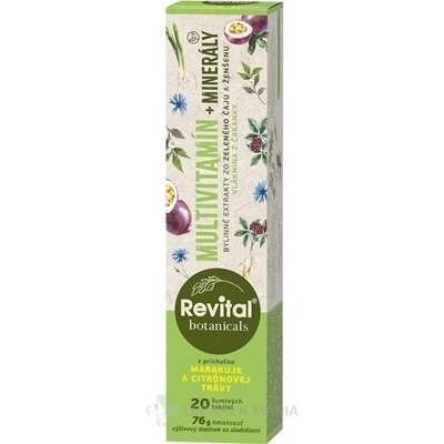 Revital Botanicals MULTIVITAMÍN 20 šumivých tabliet